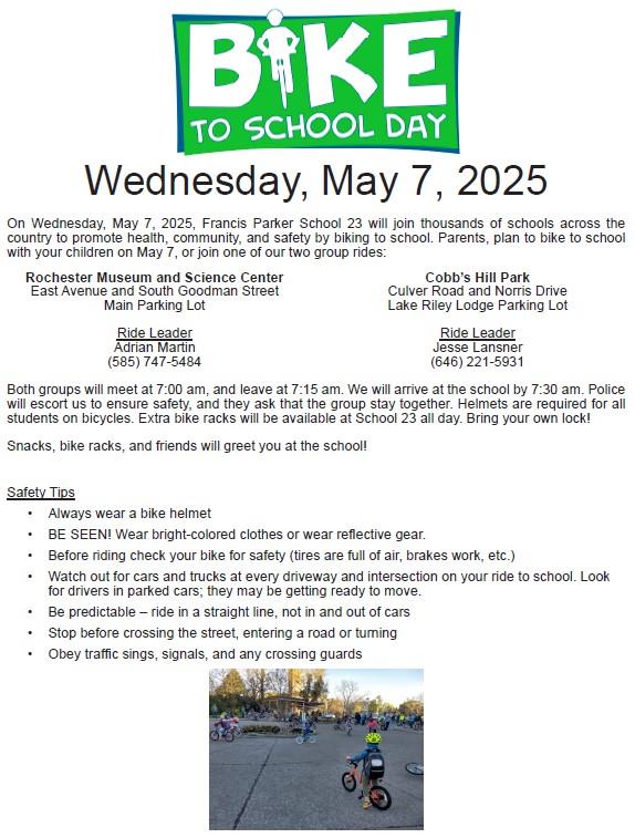 Bike to School Day 2025